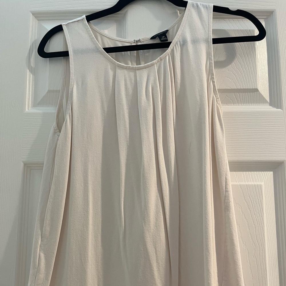 Ann Taylor White Blouse S Petite